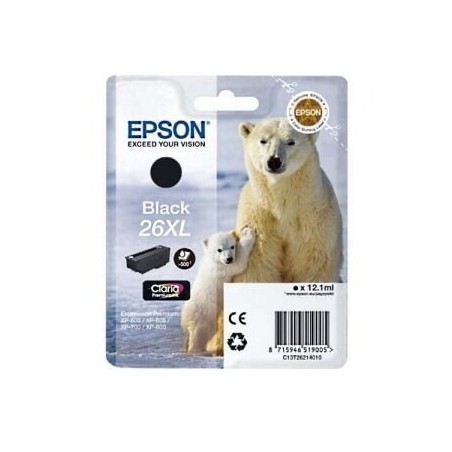 Cartuccia Epson T26214010 Ink Nera Cl.prem.26xl