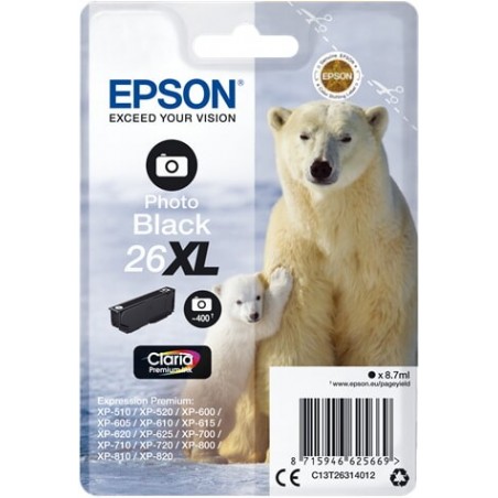Cartuccia Epson T26314010 Ink Nera Foto Cl.pr.26xl