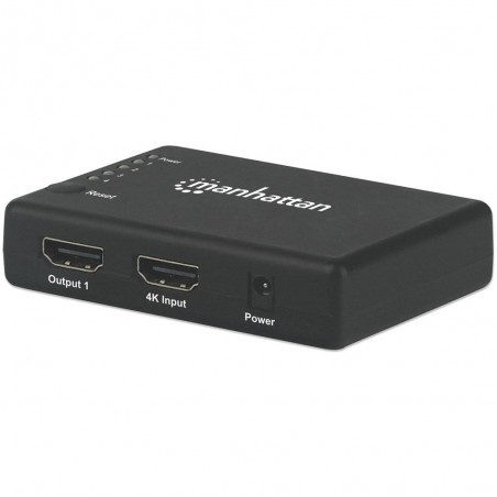 Splitter HDMI 4K UHD 3D con LED 4 vie