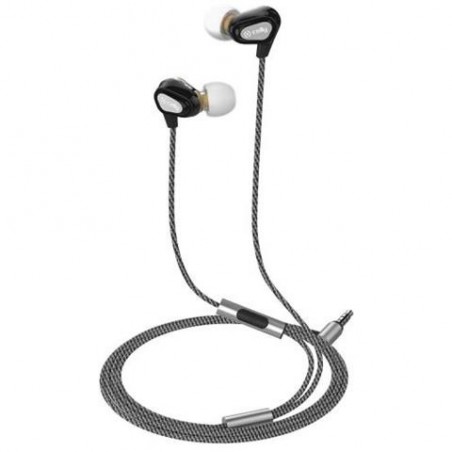 Auricolari Con Filo Dual Driver In Ear 3.5Mm Bk
