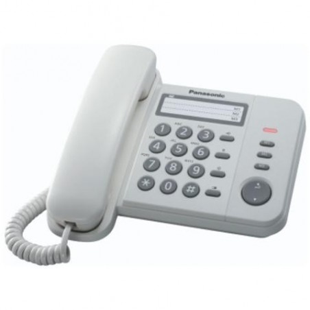 Panasonic telefono fisso kx-ts520ex1w bianco