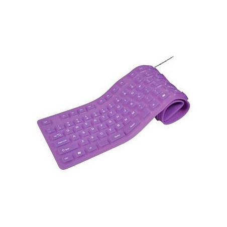 MEDIACOM Tastiera soft pieghevole USB viola