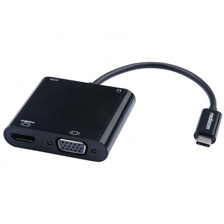 Adattatore Video Da Usb Type-c (M) A Hdmi E Vga (F)