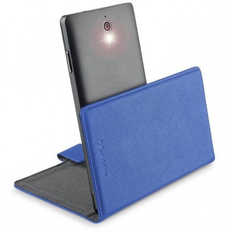 Custodia Libro Per Smartphone Fino A 5,8' Blu