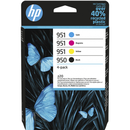 HP Confezione da 4 cartucce di inchiostro originali 950/951, nero, ciano, magenta, giallo