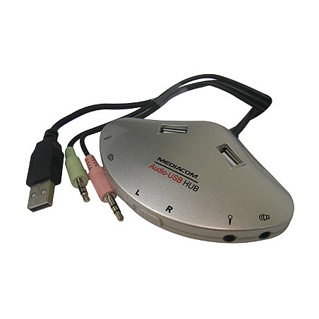 MEDIACOM HUB USB 4 PORTE E AUDIO 2 PORTE