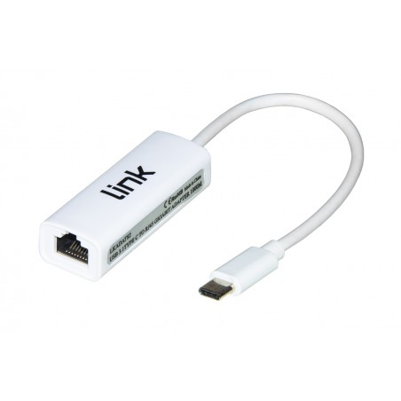 Adattatore USB-C Maschio/Connettore RJ45 Femmina per reti Gigabit