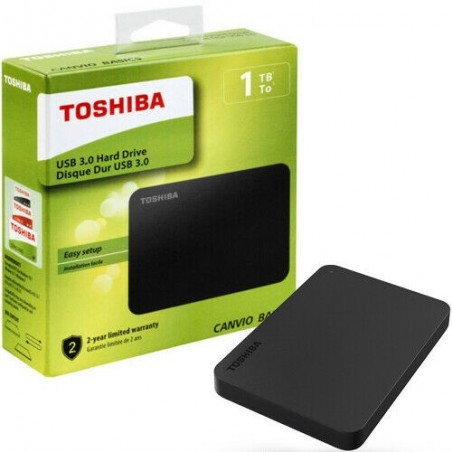 Toshiba Canvio Basics HARD DISK 1 TB esterno (portatile) USB 3.0 nero