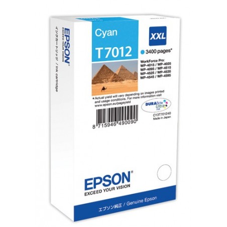 Cartuccia Epson T70124010 Ciano Xxl Wp4000