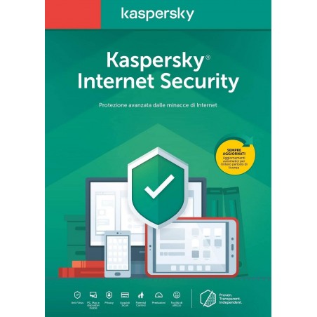 Kaspersky Internet Security 2020 3 Utenti - 1 Anno